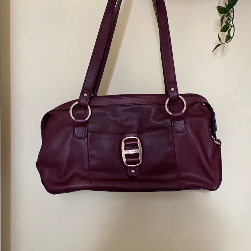 Burgundy shoulder purse